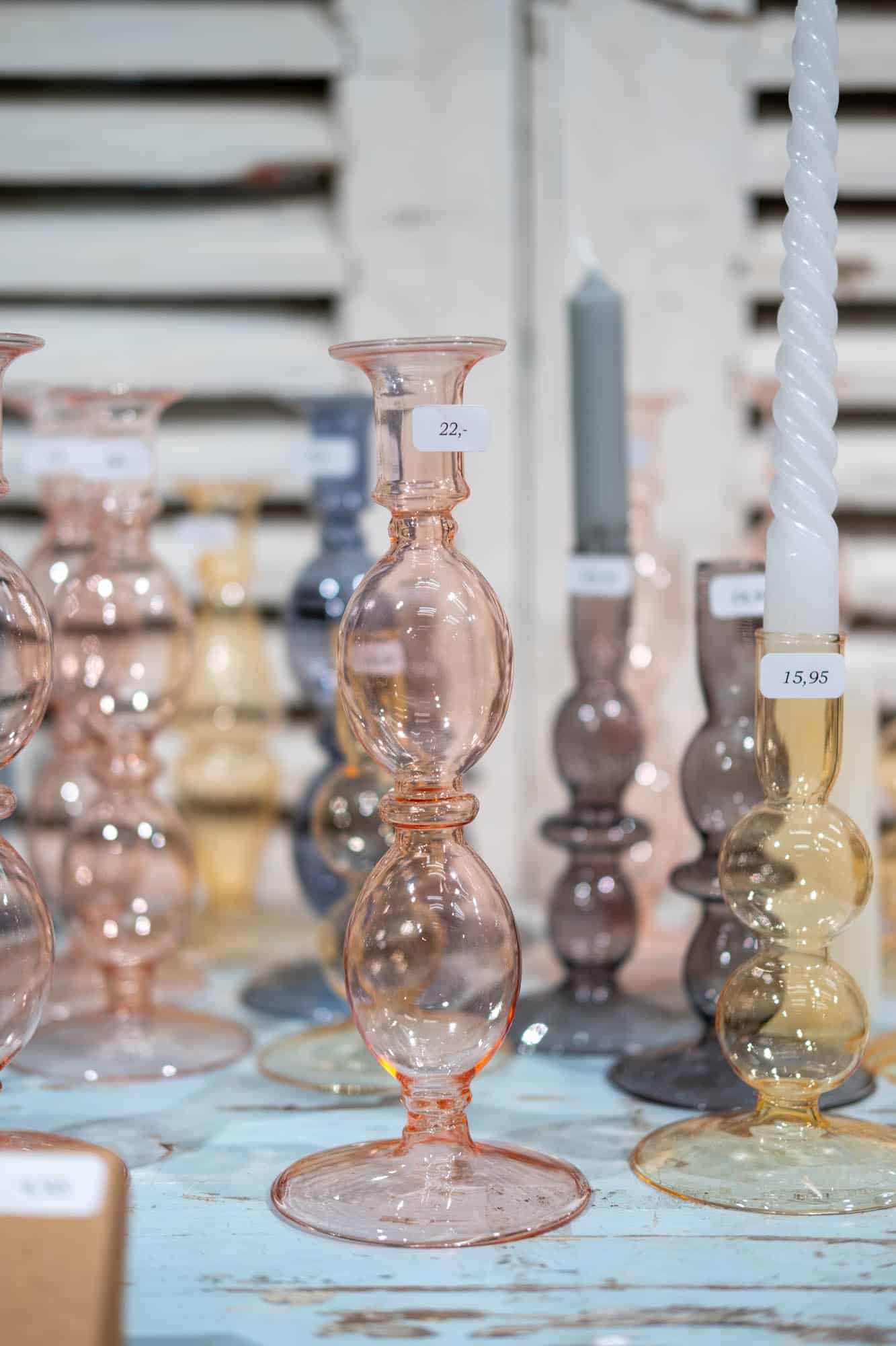 glazen vaasjes winkel