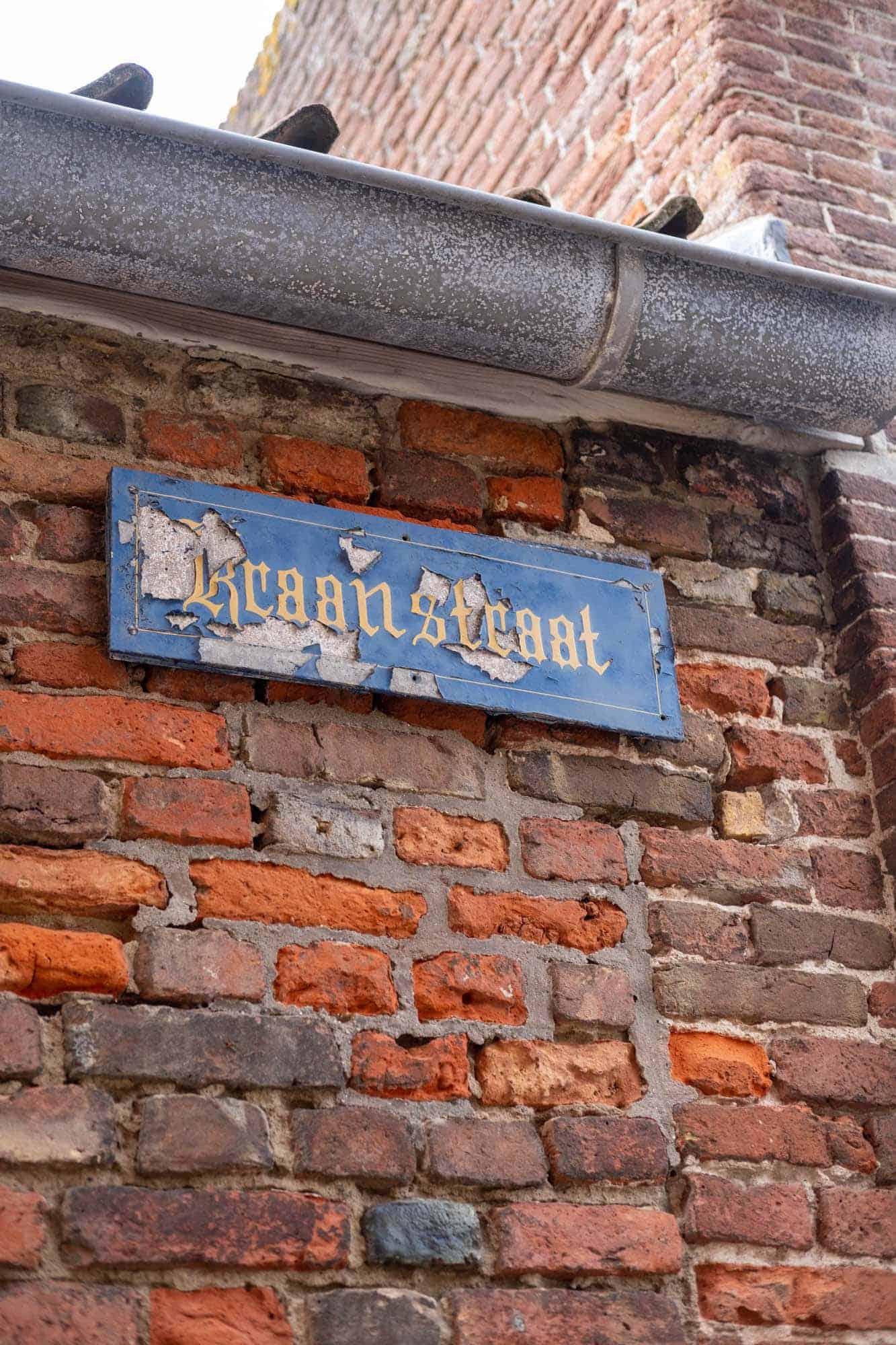 oud straatnaambordje walcheren