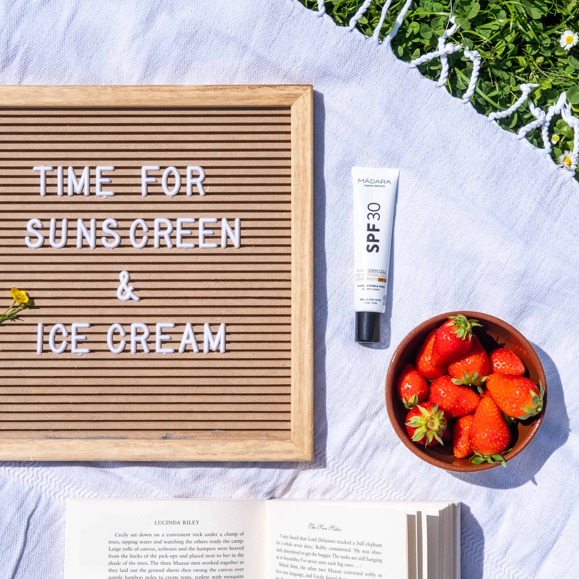 zonnebrand zonder troep